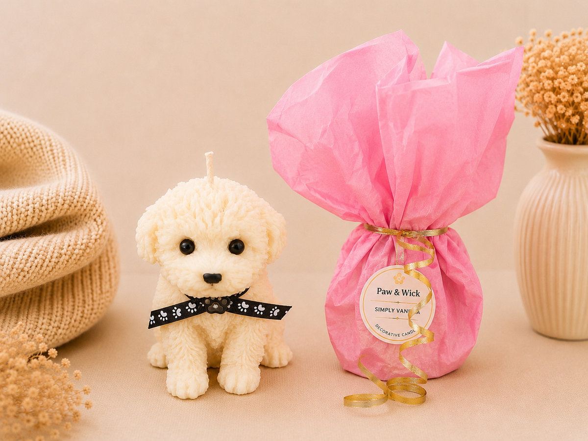 Simply Vanilla Statement Pup Candle