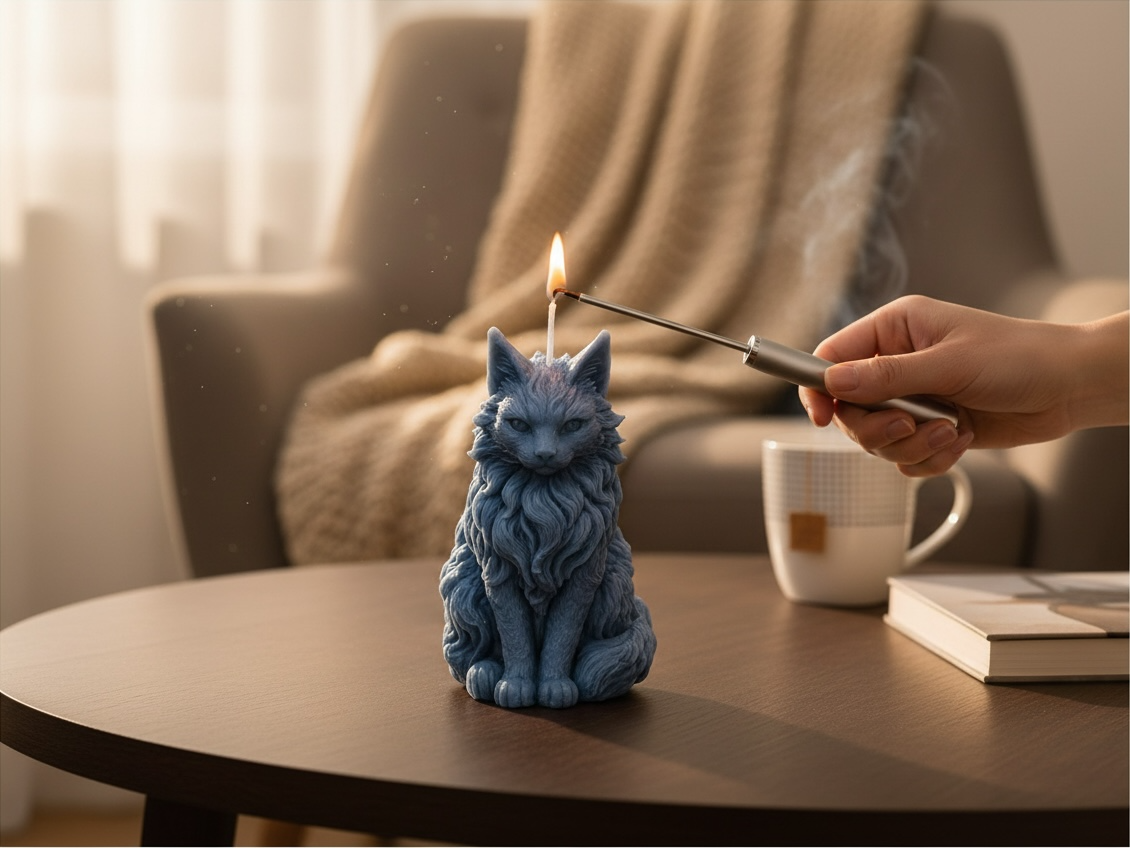Paradise Tabby Candle