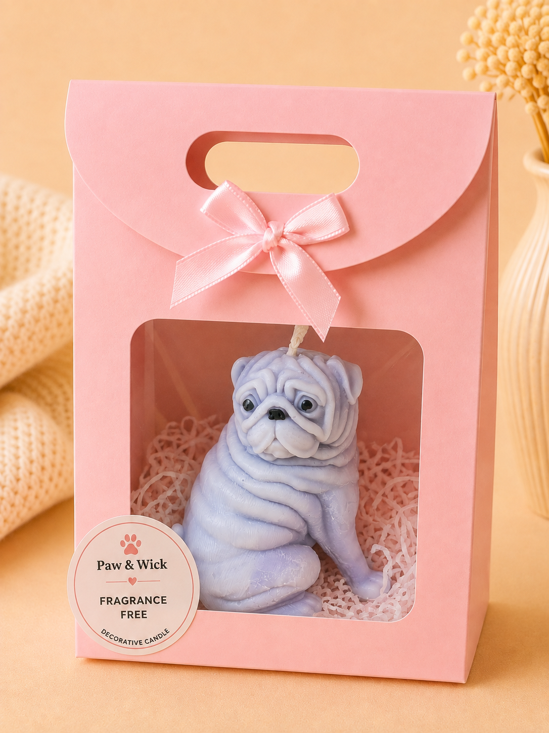 Pure Pug Candle - Fragrance Free