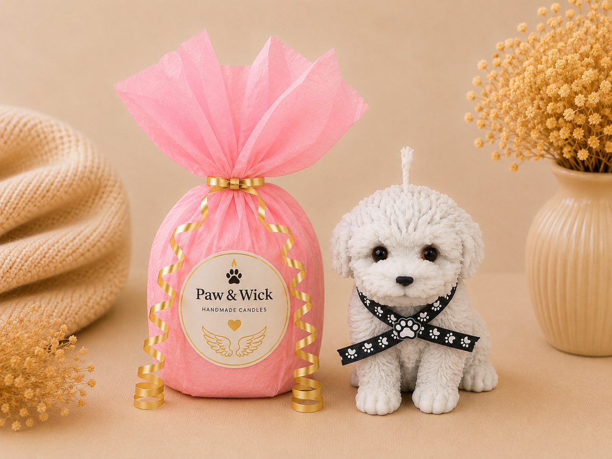 Shadow Pup Statement Candle - Fragrance Free