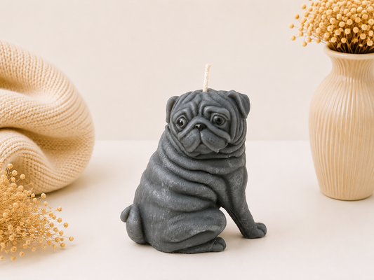 Bali Pug Statement Candle
