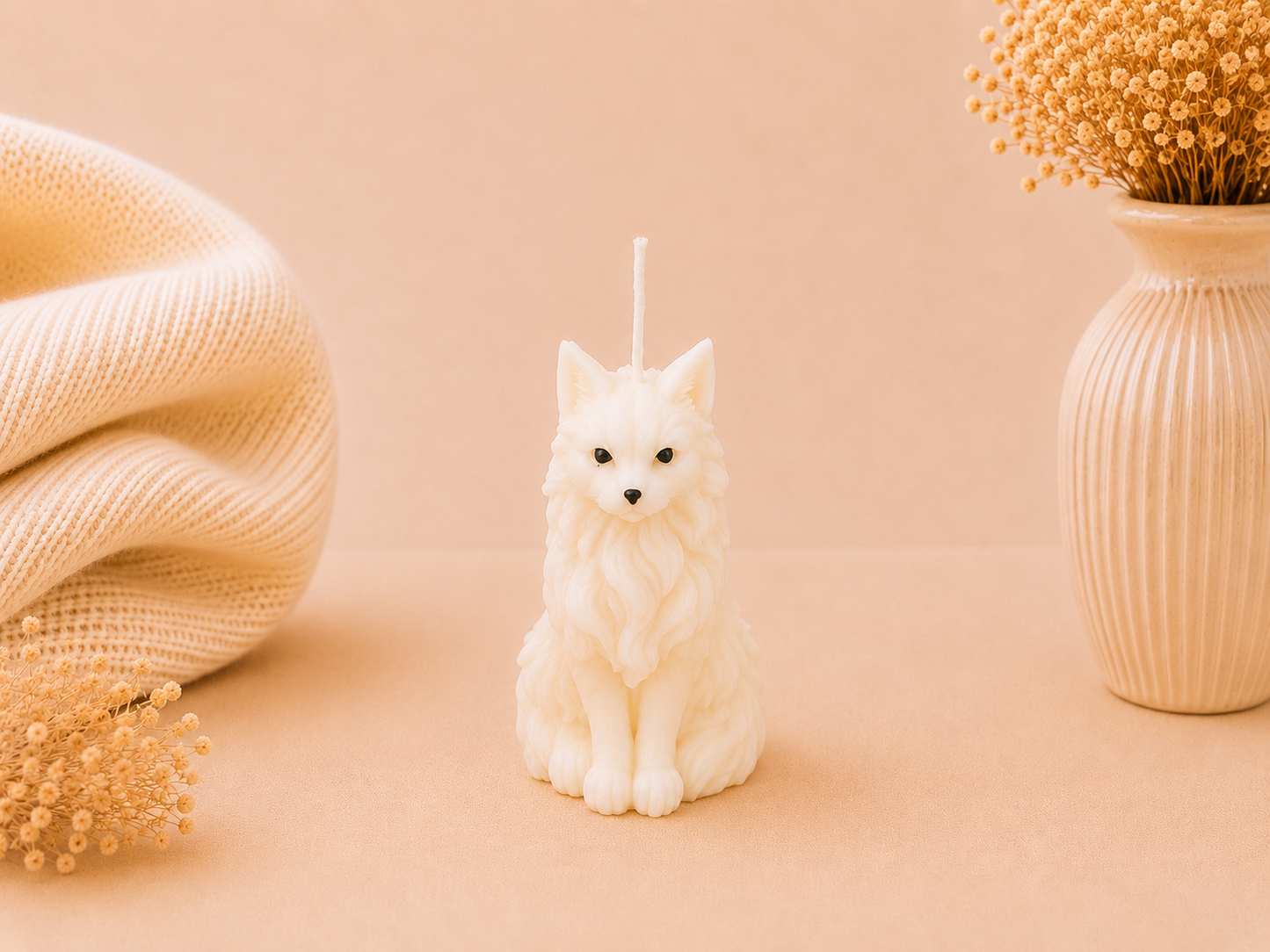 Angel Wings Tabby Candle