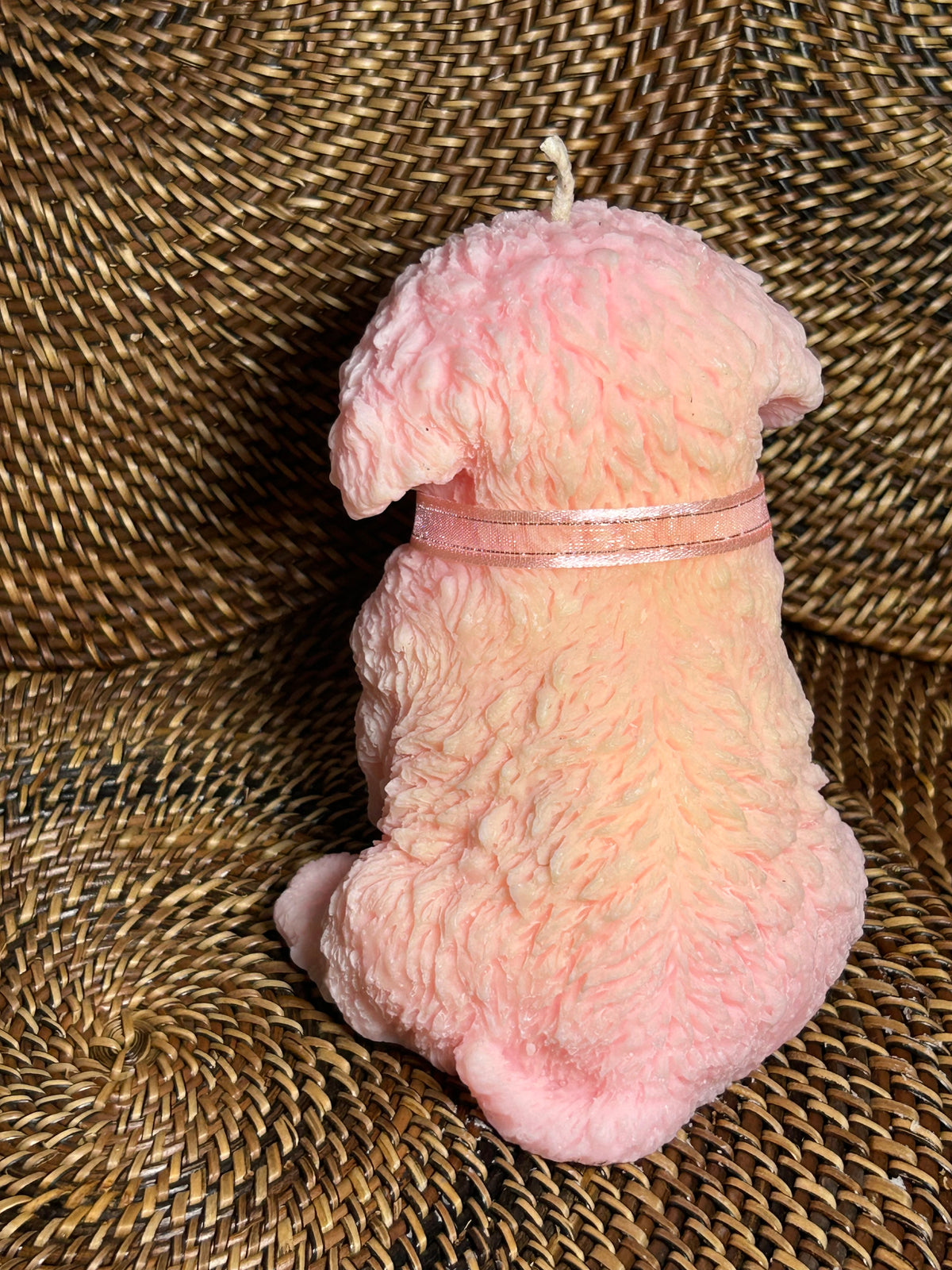 Marshmallow Pup Statement Candle