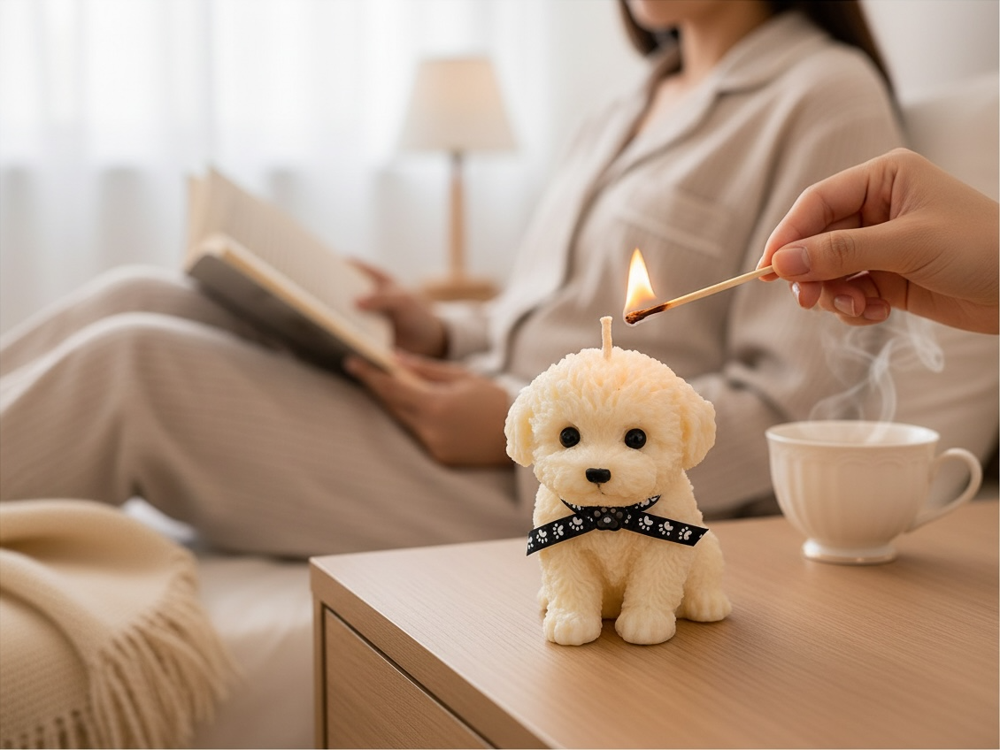 Simply Vanilla Statement Pup Candle