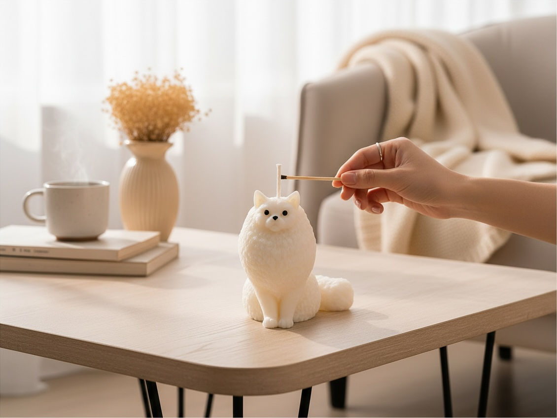 Heavenly Ragdoll Cat Candle